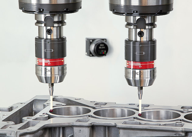 Simultaneous measurement on double-spindle machine with BLUM TC60 touch probe